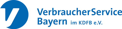 Logo des VerbraucherService Bayern; Link zur Webseite öffnet in neuem Tab